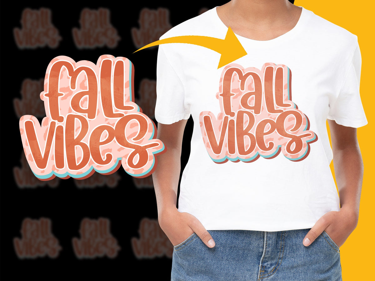 Fall Vibes Graphic T-Shirt, Trendy Autumn Season Tee, Fashionable Casual Wear