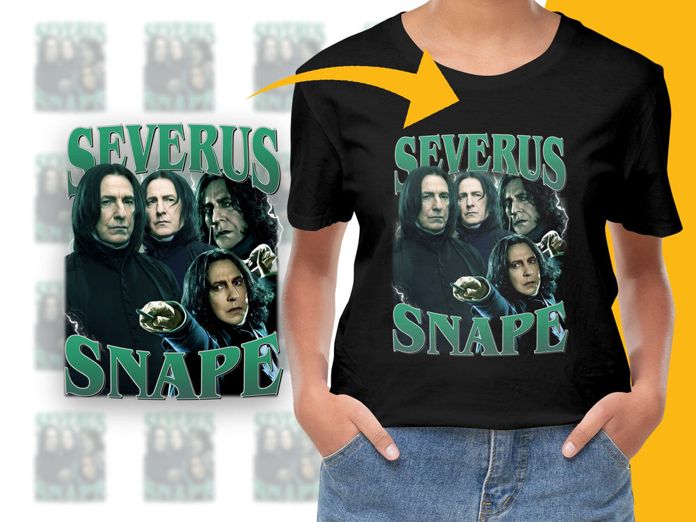 Severus Snape Graphic T-Shirt, Wizard Movie Inspired Tee, Unisex Fan Apparel, Cotton Casual Shirt, Gift for Movie Lovers