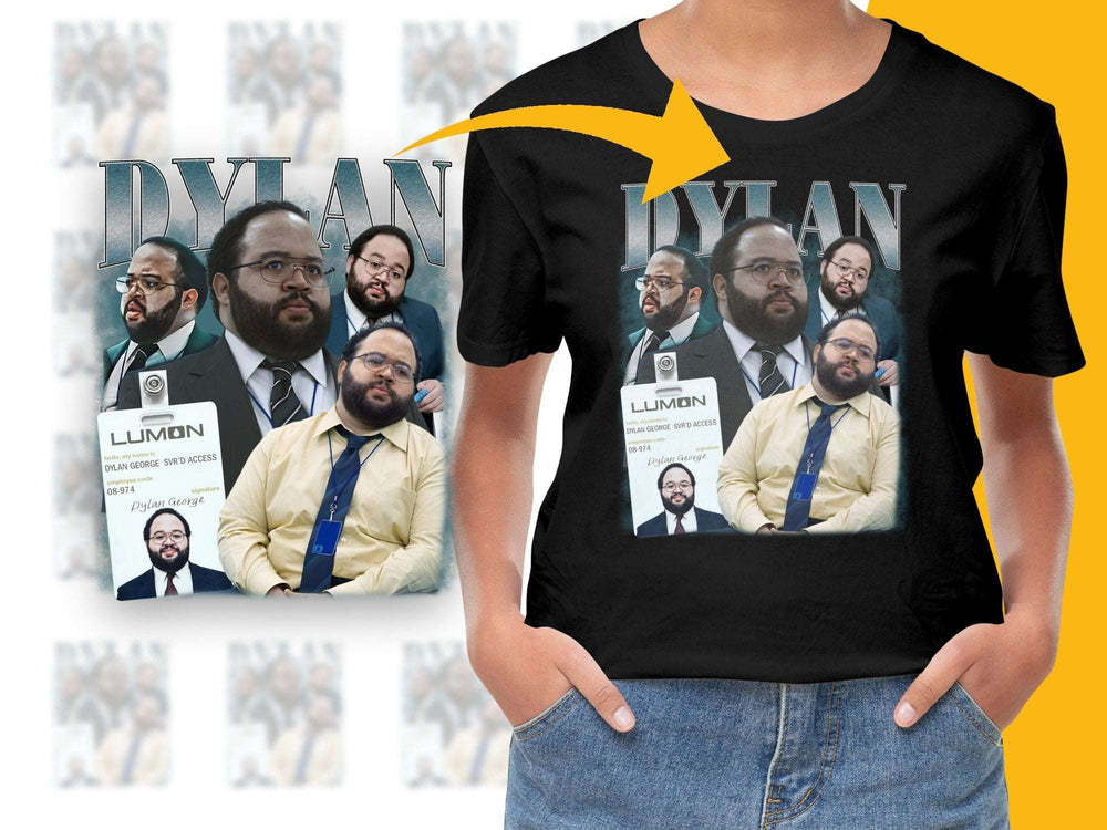 Men's Graphic T-Shirt Featuring Dylan from LUMON TV Show Print, Stylish Casual Wear