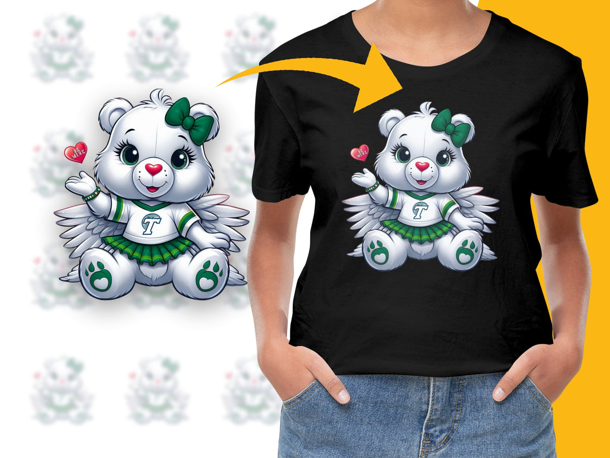 Cute Teddy Bear Angel T-Shirt, Kawaii Fantasy Graphic Tee, Kids and Adult Sizes Available