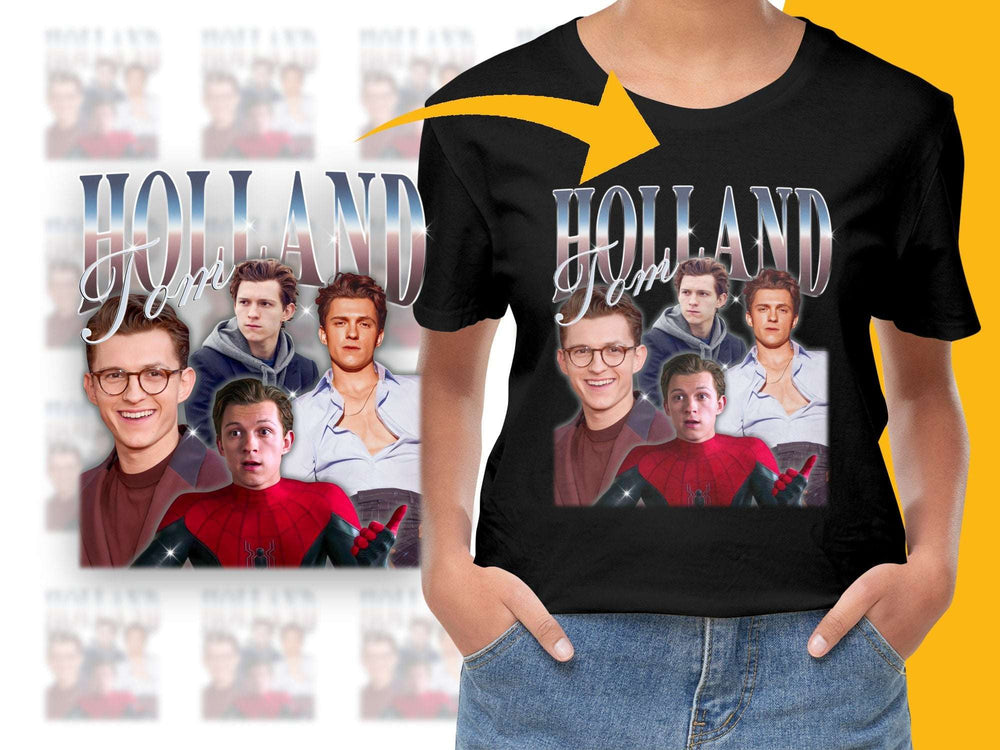 Tom Holland Spider-Man Fan T-Shirt, Unisex Marvel Hero Graphic Tee, Casual Movie Apparel