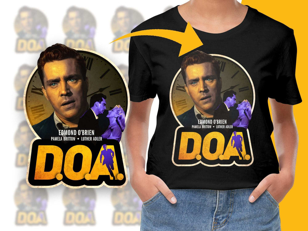 Vintage DOA Movie Poster T-Shirt, Classic Film Graphic Tee, Retro Cinema Apparel, Unisex Fashion