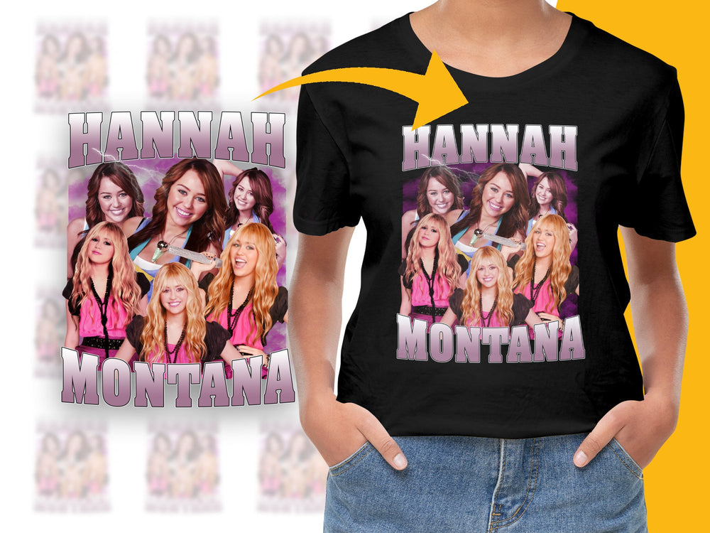 Hannah Montana T-Shirt, Vintage Pop Star Graphic Tee, Retro 2000s Fashion, Fan Gift Idea