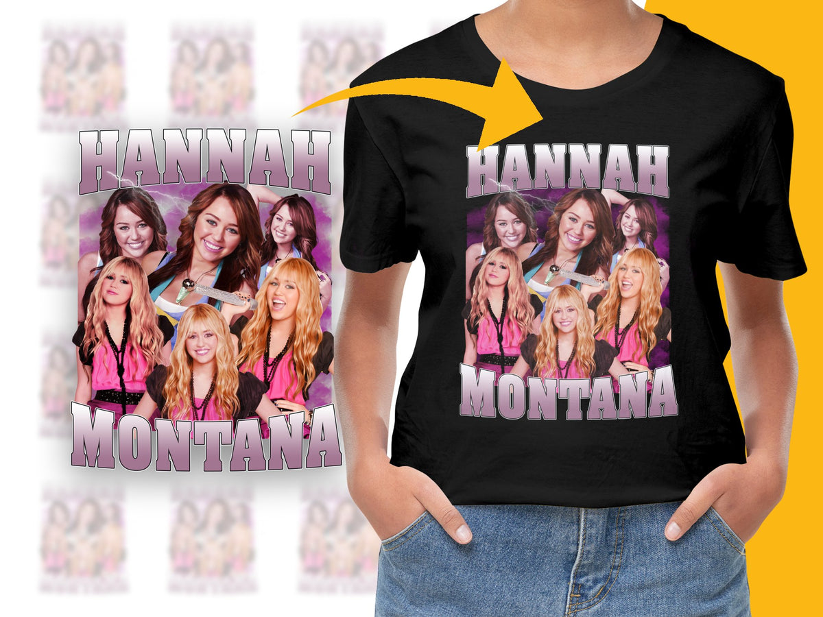 Hannah Montana T-Shirt, Vintage Pop Star Graphic Tee, Retro 2000s Fashion, Fan Gift Idea