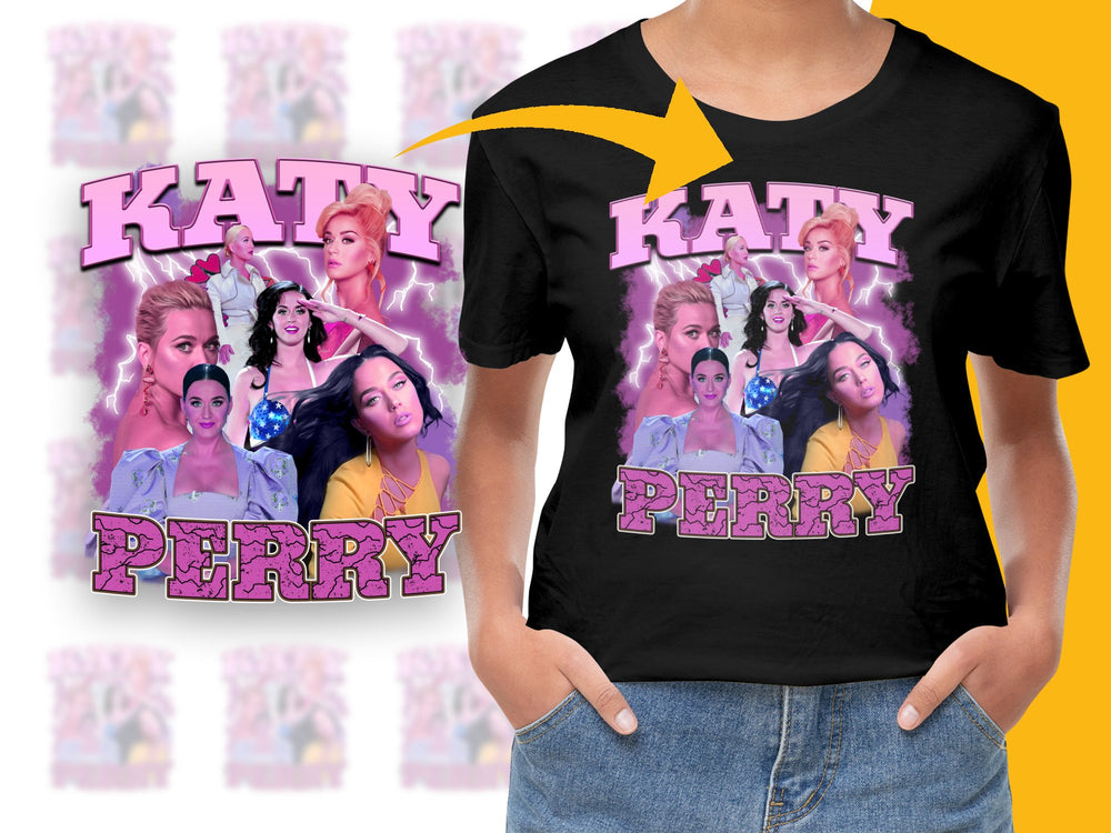 Katy Perry Graphic T-Shirt, Pop Music Fan Tee, Colorful Celebrity Shirt, Casual Tops for Women and Men