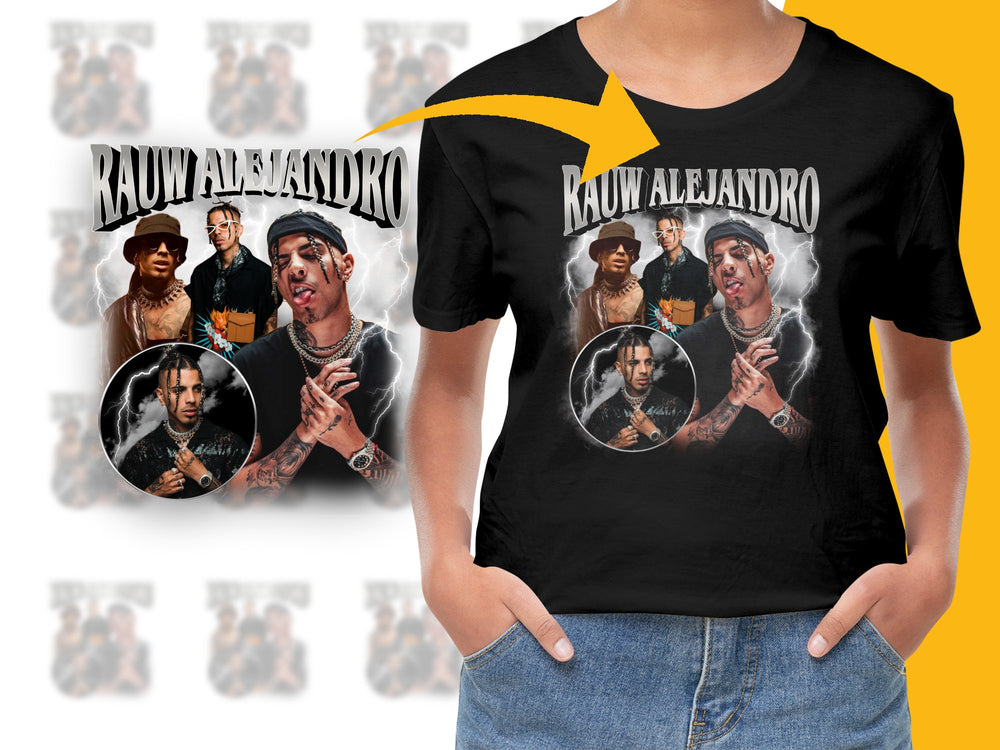 Rauw Alejandro Graphic T-Shirt, Hip Hop Music Tee, Urban Style Pop Artist Fan Merch, Trendy Streetwear, Unisex Fashion Top