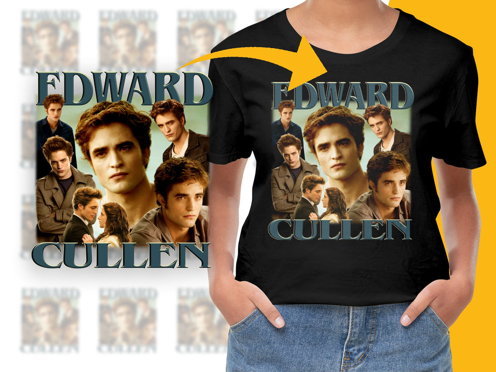 Edward Cullen Graphic T-Shirt, Twilight Saga Movie Fan Merch, Unisex Tee