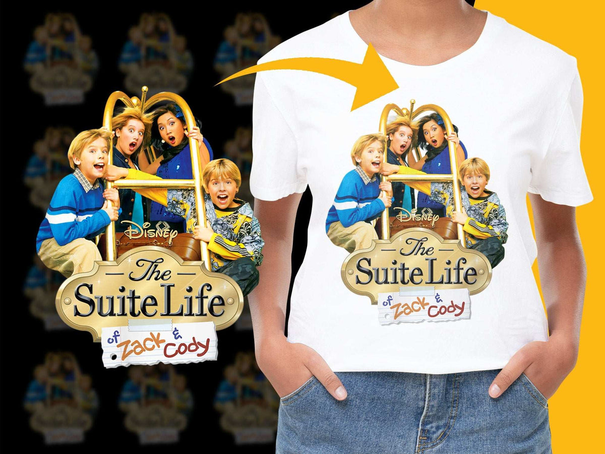 The Suite Life of Zack and Cody Graphic T-Shirt, Vintage Disney Show Tee, Kids and Adult Sizes Available