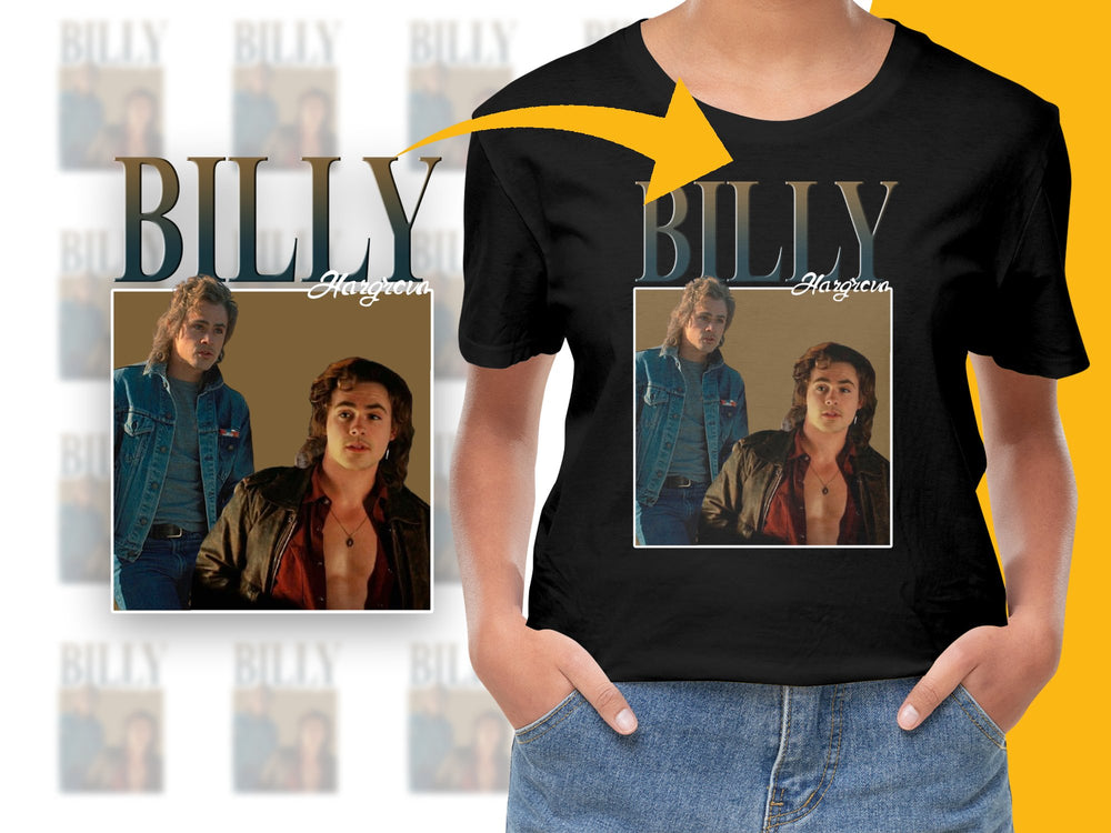 Retro Billy Hargrove Stranger Things Inspired Graphic T-Shirt, Vintage Style Tee, Fan Merchandise, Casual Wear
