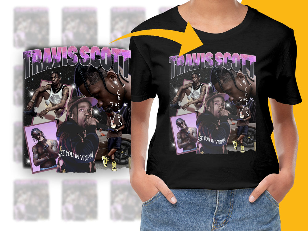 Hip Hop Artist Graphic T-Shirt, Men's Black Cotton Tee, Music Fan Apparel, Concert Merchandise, Urban Streetwear Style Shirt