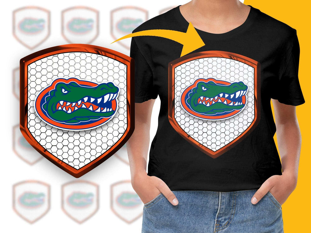 Kids Cartoon Alligator Graphic T-Shirt, Colorful Fun Animal Tee, Boys Girls Casual Top
