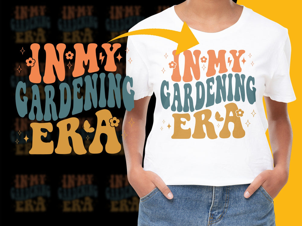 Kids Gardening T-Shirt In My Gardening Era Fun Graphic Tee Youth Spring Summer Outdoor Activities Top