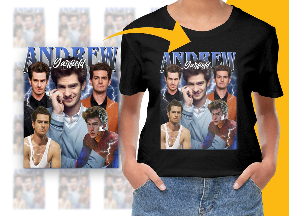 Andrew Darkfield Collage T-Shirt, Spider Theme, Fan Art, Unique Graphic Tee, Actor Inspired Top, Unisex Clothing