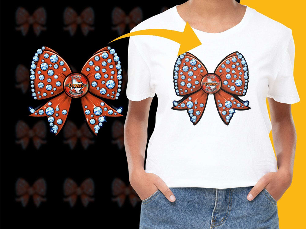 Unique Butterfly Graphic T-Shirt, Colorful Rhinestone Design, Stylish Casual Wear for All Seasons