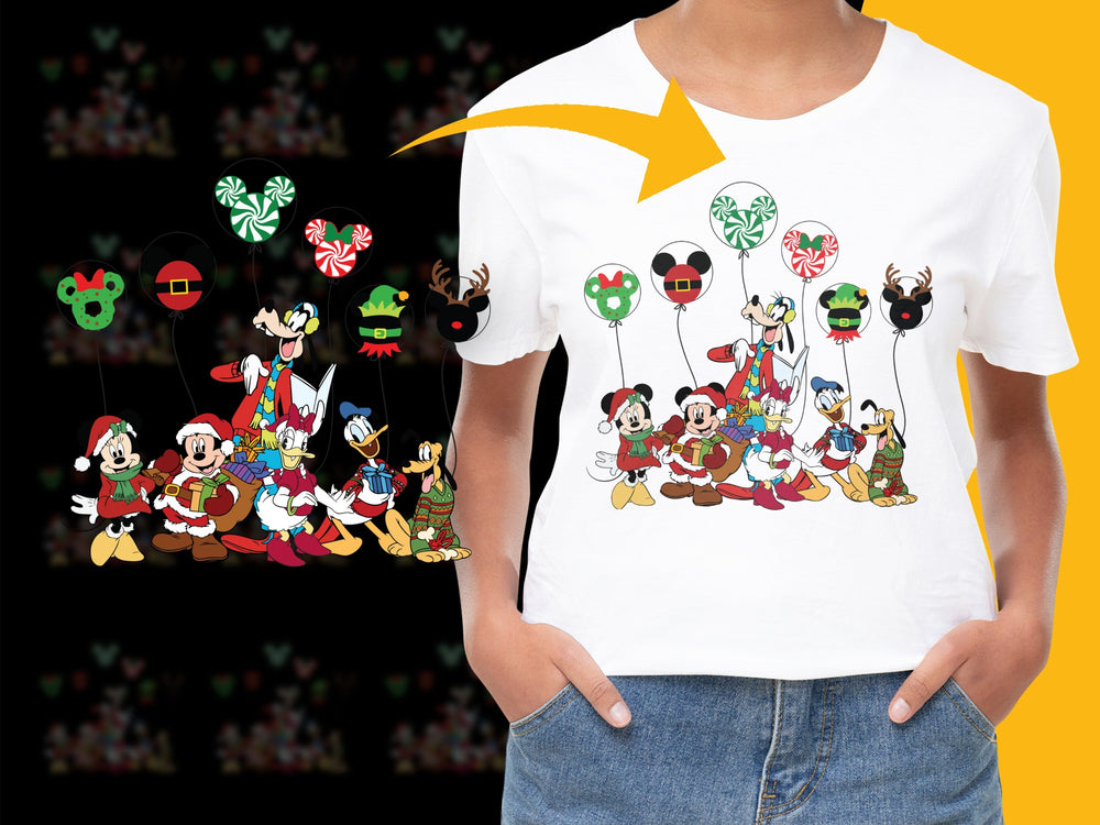 Kids Cartoon Character Themed T-Shirt, Colorful Funtime Tee, Family Event Outfit, Unisex Children's Clothing