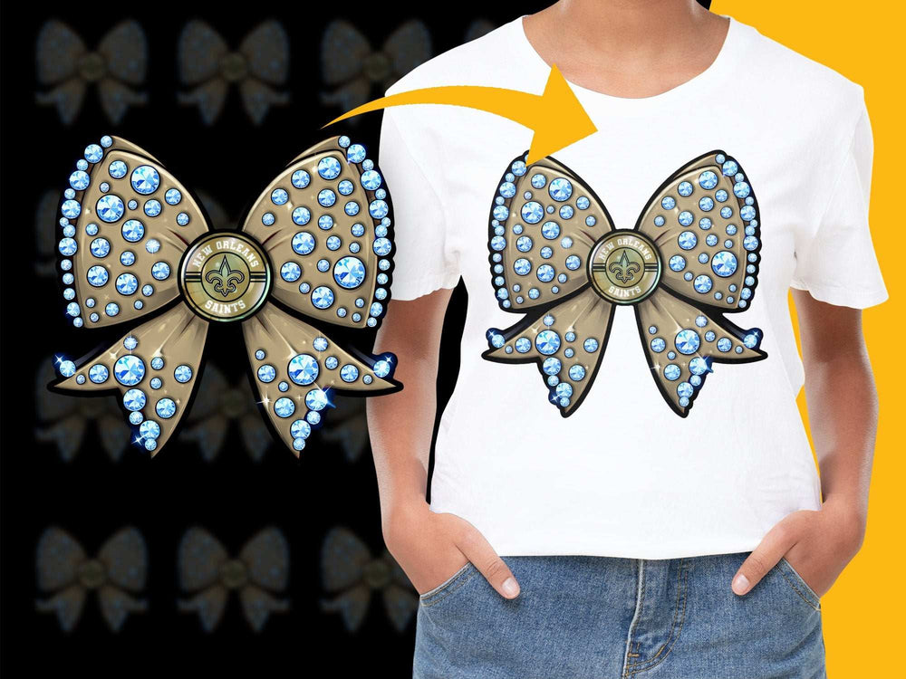 Women's White T-Shirt with Blue Gem Butterfly Graphic, Stylish Casual Top, Fashion Tee