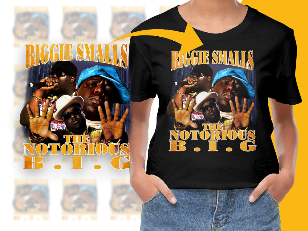 Notorious B.I.G. T-Shirt, Biggie Smalls Graphic Tee, Hip Hop Legend Shirt, Rap Music Fan Apparel
