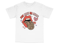 Load image into Gallery viewer, Vintage Inspired Leopard Print Tongue T-Shirt, Retro Rock Graphic Tee, Unisex Casual Streetwear