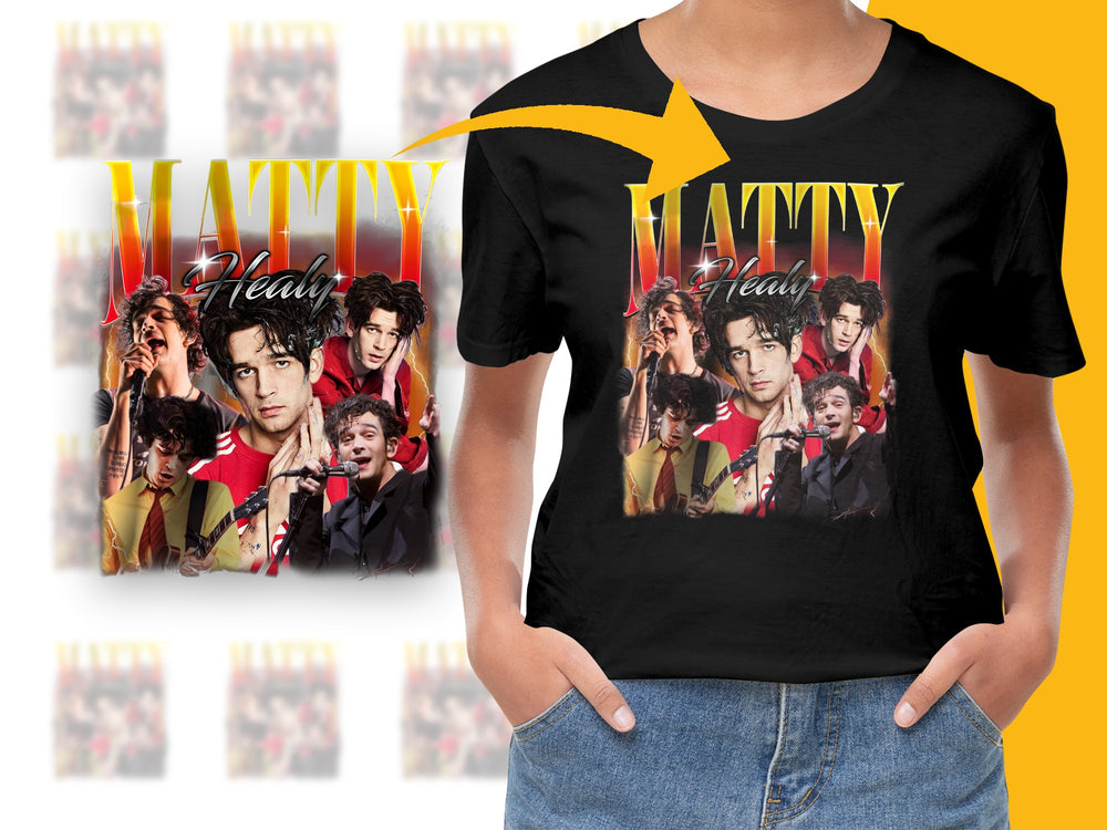 Matty Healy Band T-Shirt, Unisex Music Fan Graphic Tee, Rock Pop Concert Apparel, Trendy Casual Top, Gift for Teens