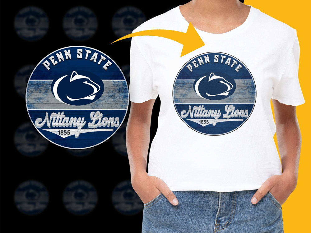 Penn State Nittany Lions T-Shirt, Vintage Logo, College Sports Apparel, Blue and White Tee
