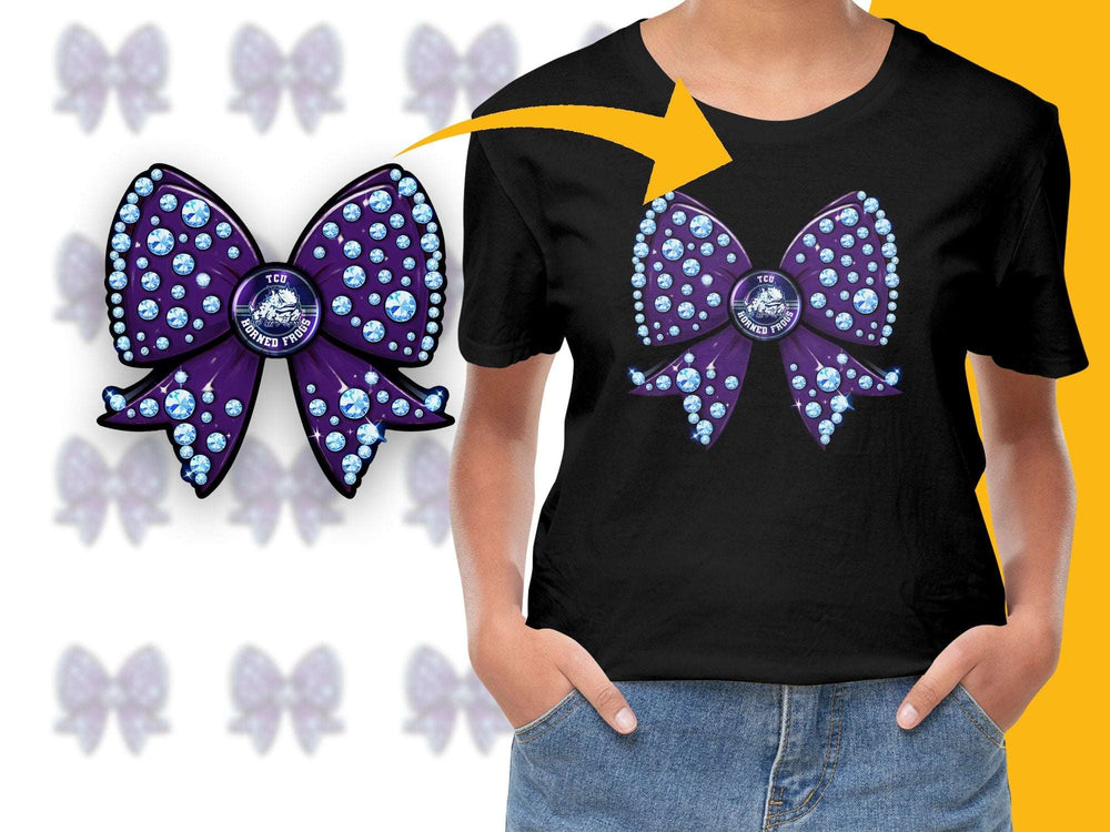 Women's Black T-Shirt with Purple Butterfly Graphic, Casual Summer Fashion Top