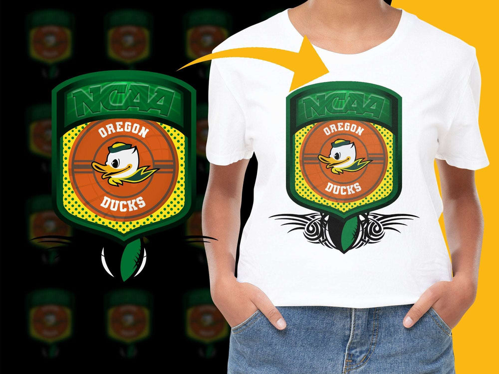 Oregon Ducks NCAA Logo T-Shirt, Vintage College Sports Fan Apparel, Graphic Tee