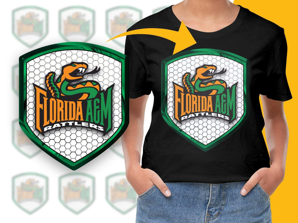 Florida AandM Rattlers T-Shirt, Youth Sports Tee, College Team Apparel, Fan Gear Graphic Shirt