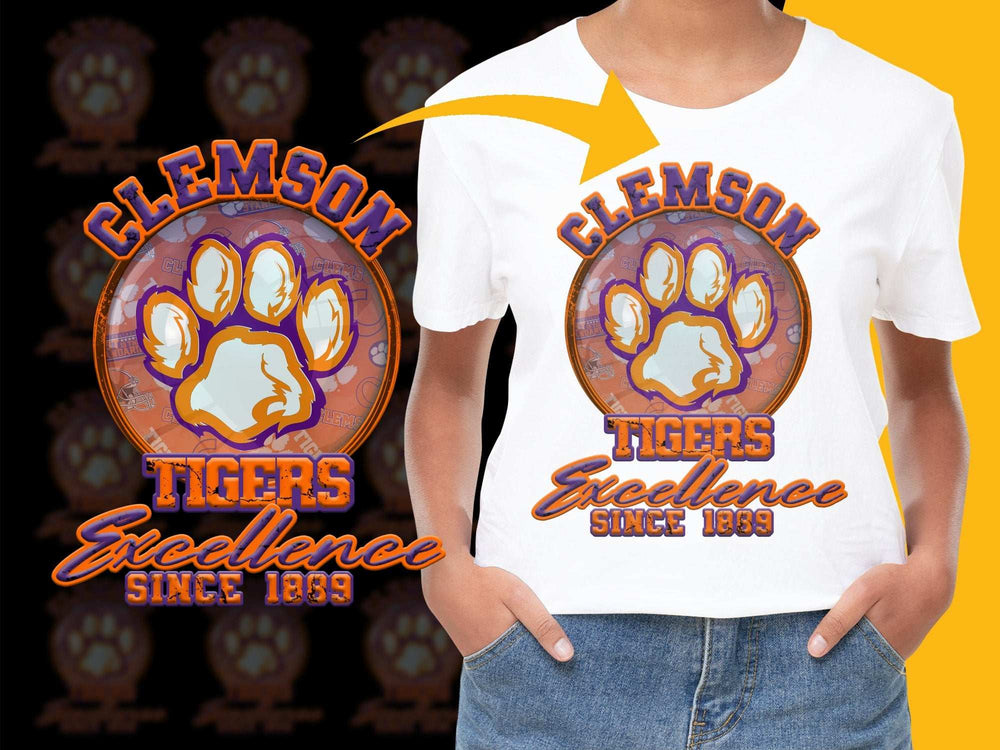 Clemson Tigers Excellence T-Shirt, Vintage College Sports Tee, Since 1839 Design, Unisex Casual Wear