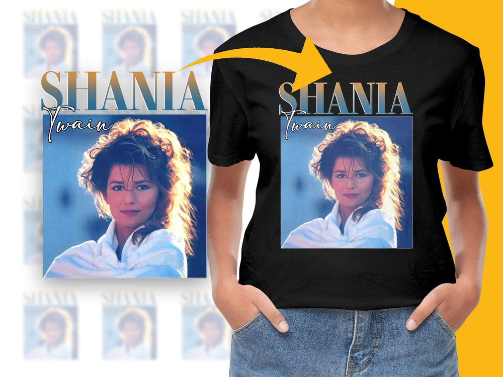 Vintage Shania Twain T-Shirt, Classic 90s Pop Music Tee, Retro Female Artist Merch, Soft Cotton Shirt, Gift for Music Lovers