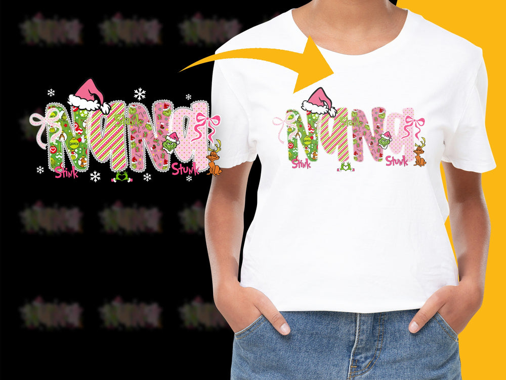 Kids Christmas T-Shirt, Cute Holiday Graphic Tee, Festive Candy Cane and Gifts Design, Winter Apparel for Children