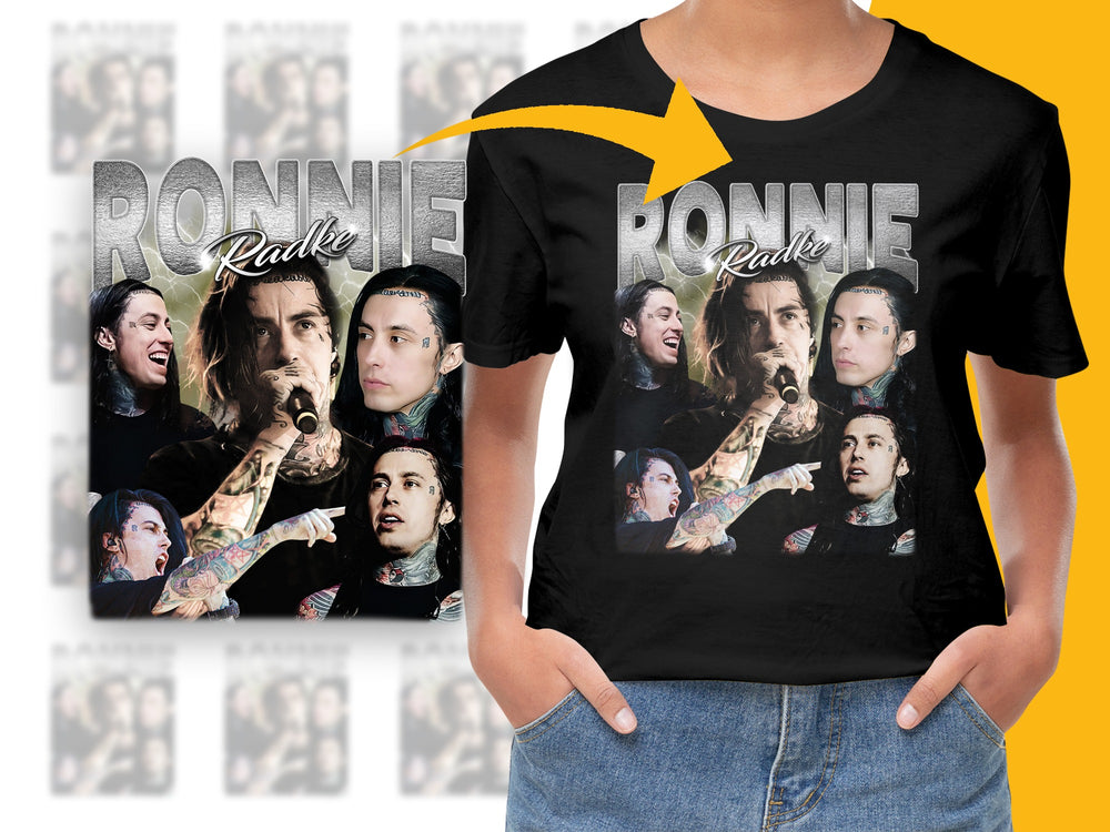 Ronnie Radke Band T-Shirt, Unisex Music Tee, Rock Fan Merch, Graphic Printed Shirt, Concert Fashion Apparel