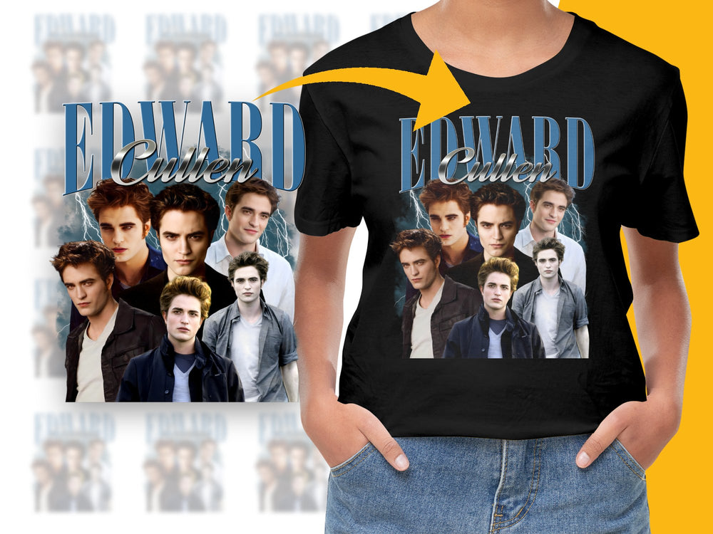 Edward Cullen Twilight Saga Fan T-Shirt, Movie Graphic Tee, Unisex Vampire Shirt, Gift for Teens