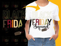 Load image into Gallery viewer, Black Friday Squad T-Shirt, Trendy Holiday Shopping Tee, Bold Graphic Design, Unisex Fashion Top
