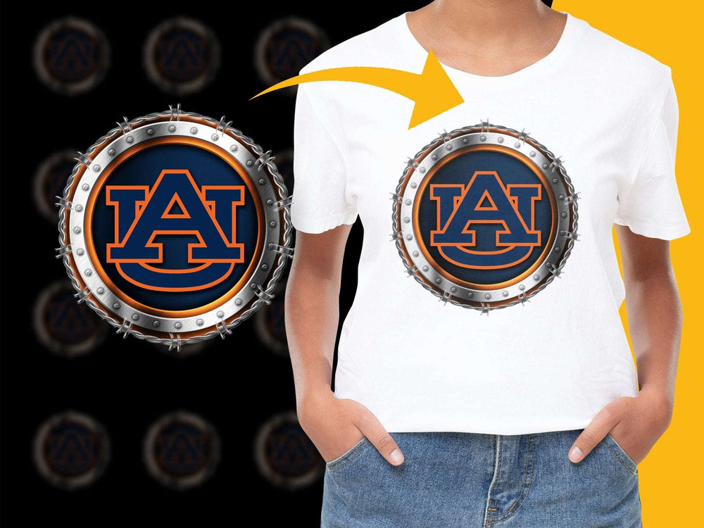 Auburn University Logo T-Shirt, College Football Fan Gear, Unisex Cotton Tee, Sports Apparel