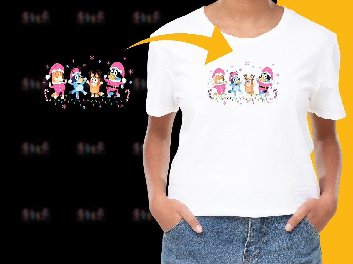 Kids Cartoon Character T-Shirt, Colorful Friendship Theme, Unisex Cotton Tee for Children