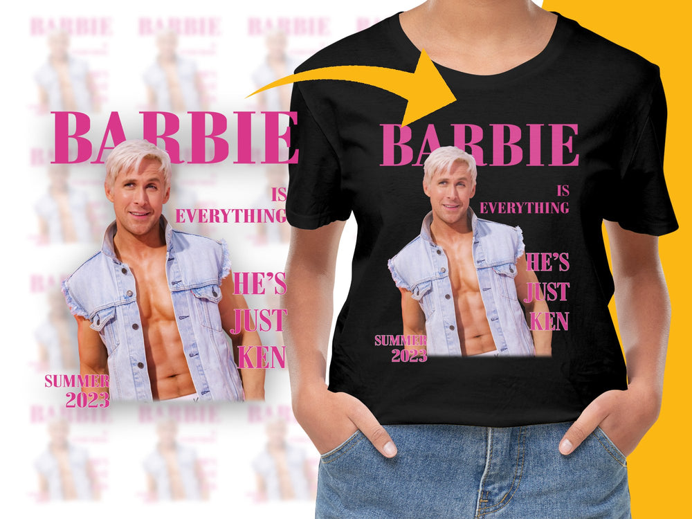 Barbie Inspired Summer 2023 T-Shirt, Fun Colorful Ken Graphic Tee, Trendy Casual Fashion Top