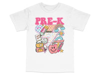 Load image into Gallery viewer, Pre-K Fun T-Shirt, Cute Kids School Graphic Tee, Colorful Preschool Shirt, Comfortable Cotton Top for Children