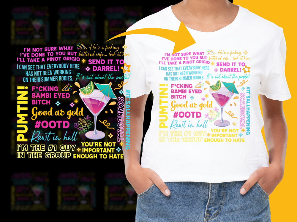 Colorful Typography Graphic T-Shirt, Bold Statement Fashion Tee, Unisex Streetwear Top