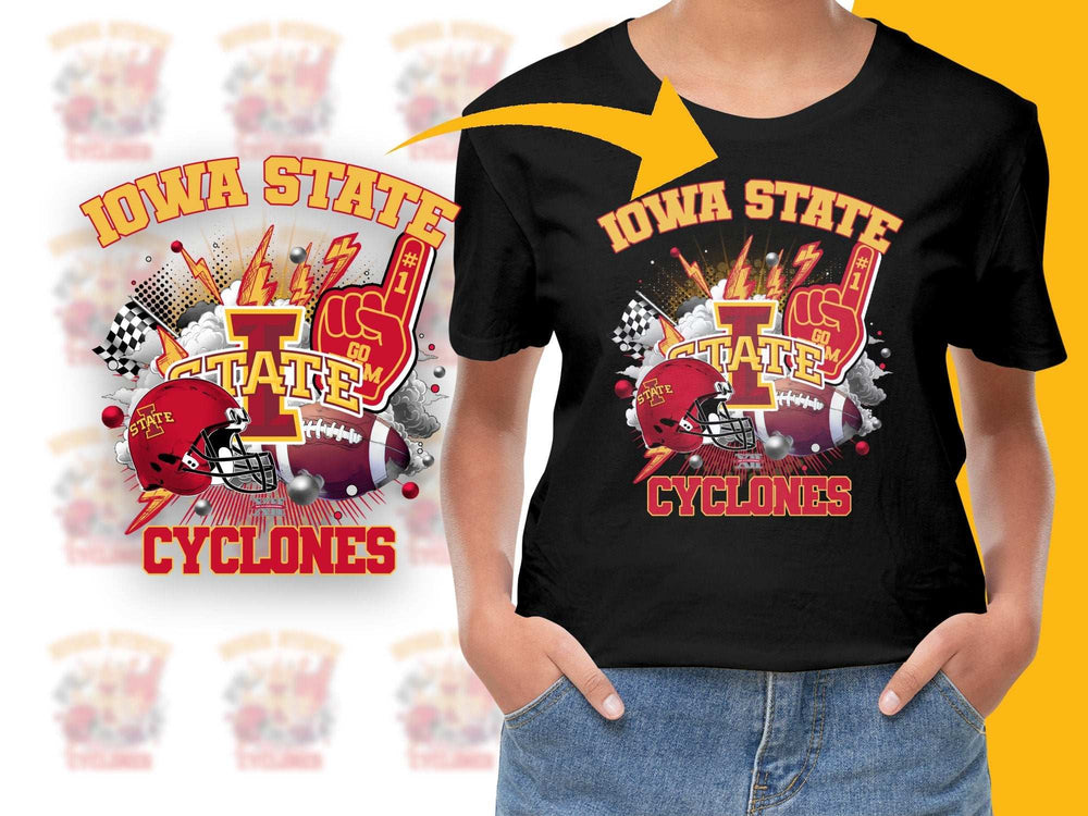 Iowa State Cyclones Graphic T-Shirt, College Football Fan Apparel, Sports Team Tee, Casual Wear, Trendy Unisex Clothing