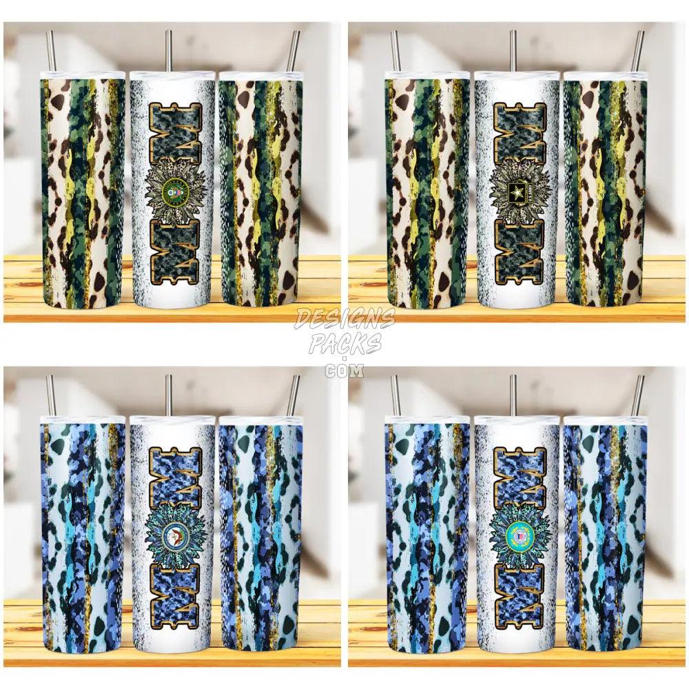 9 Camo Mom Tumbler Wrap Bundle Jpg