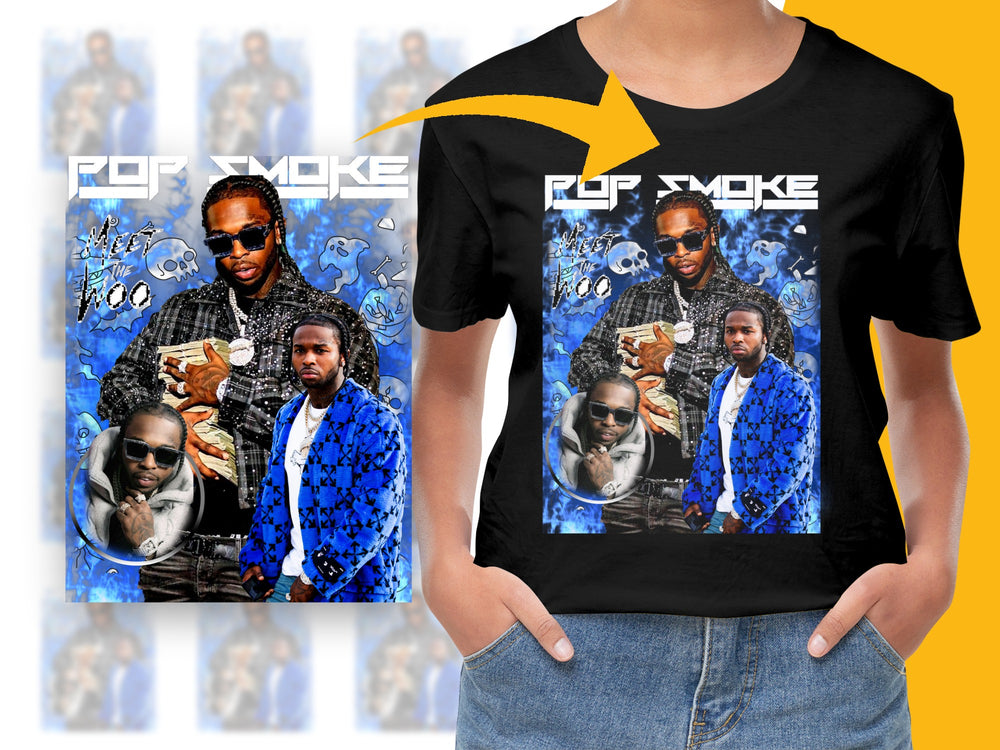 Pop Smoke Tribute T-Shirt, Hip Hop Rap Music Fan Tee, Urban Streetwear Fashion, Unisex Graphic Shirt