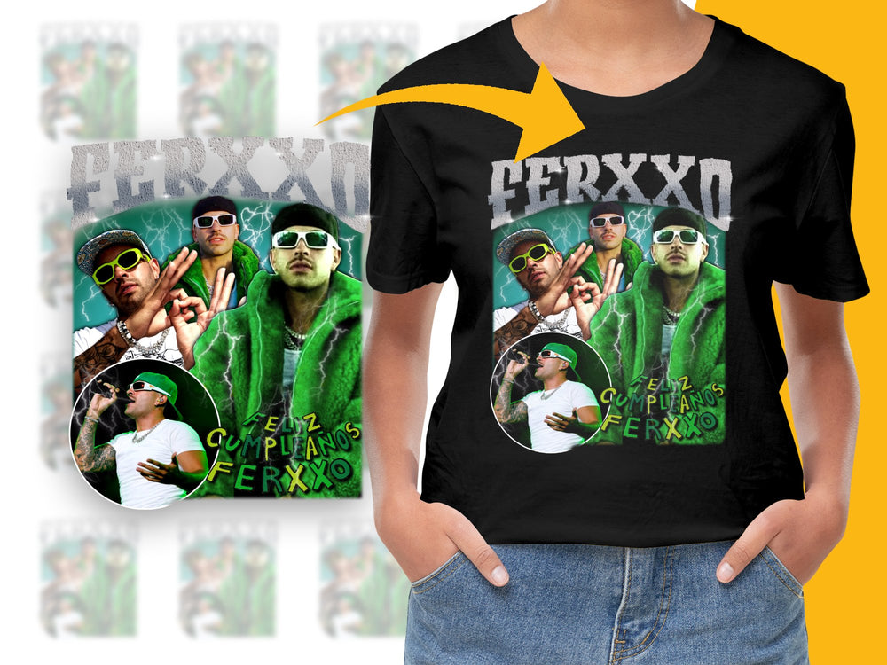 Custom Hip Hop Style Birthday T-Shirt, Personalized Photo Collage, Urban Fashion, Unisex Graphic Tee