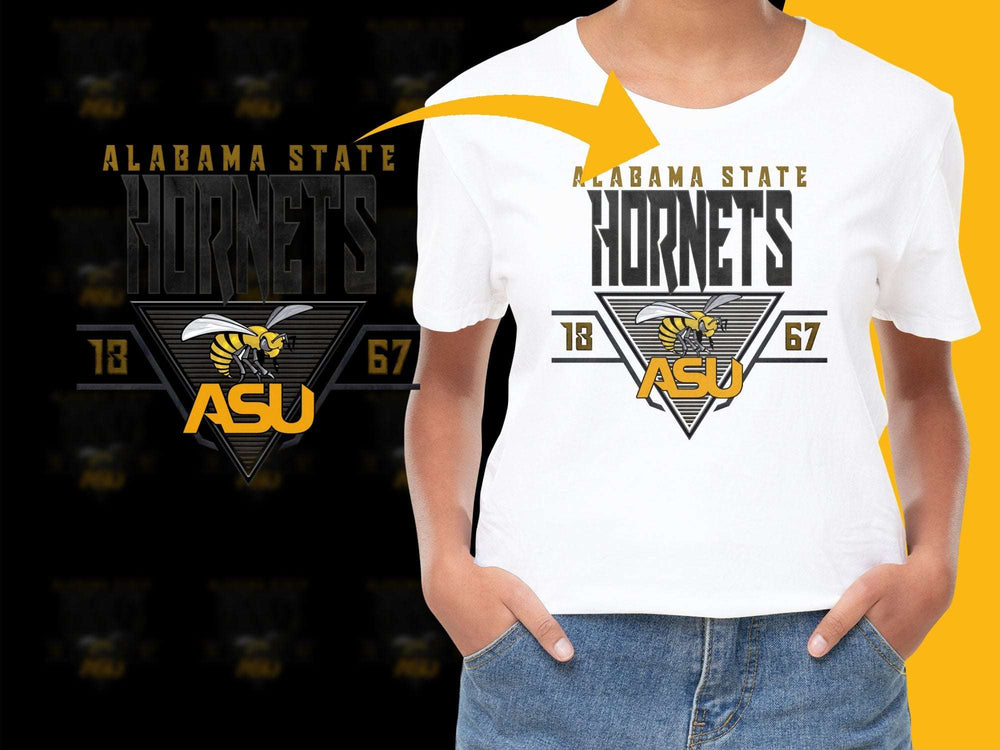 Alabama State Hornets T-Shirt, ASU Graphic Tee, Sports Fan Apparel, Casual Wear, College Merchandise, Cotton Shirt