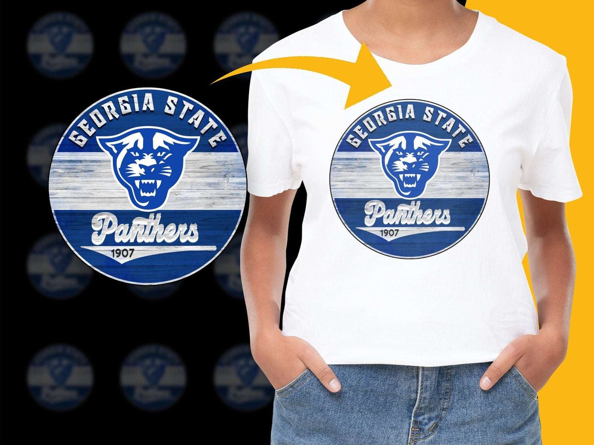 Georgia State Panthers Logo T-Shirt, Vintage Style Graphic Tee, College Sports Apparel, 1907 Design