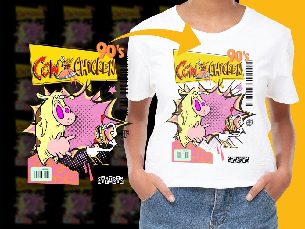 90's Cartoon Network Cow and Chicken Graphic PNG File - Teepew