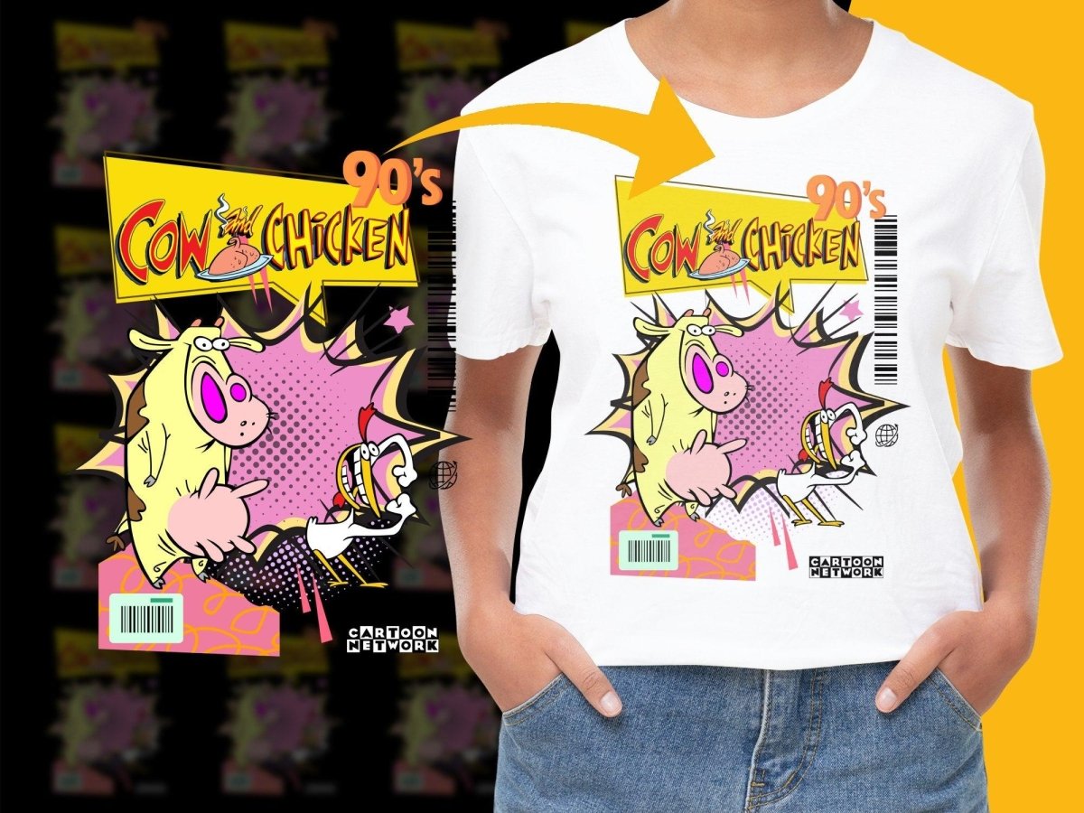 90's Cartoon Network Cow and Chicken Graphic PNG File - Teepew