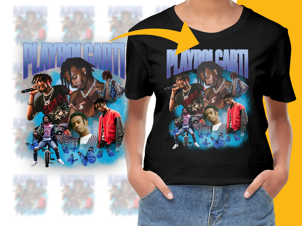 Playboi Carti Graphic T-Shirt, Vintage Inspired Hip Hop Tee, Colorful Music Artist Design, Unisex Fashion Top