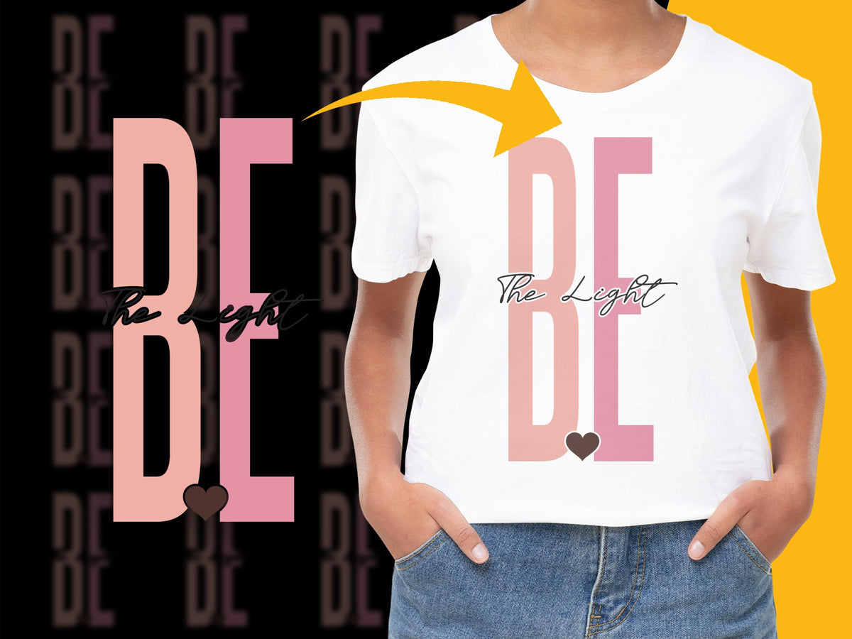 Trendy 'Be Delight' Slogan T-Shirt, Modern Graphic Tee, Casual Fashion, Unisex Cotton Shirt, Youthful Design, Cool Gift Idea