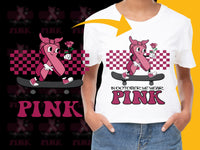 Load image into Gallery viewer, Pink October Skateboarding T-Shirt, Breast Cancer Awareness, Cotton Tee, Trendy Graphic Shirt for Youth and Adults