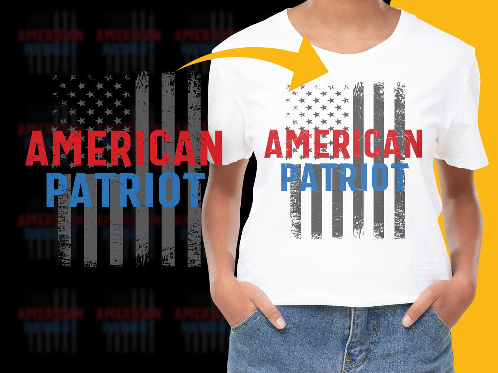 American Patriot T-Shirt, Distressed Flag Design, Patriotic Apparel, USA Pride, Unisex Tee for July Fourth Celebrations